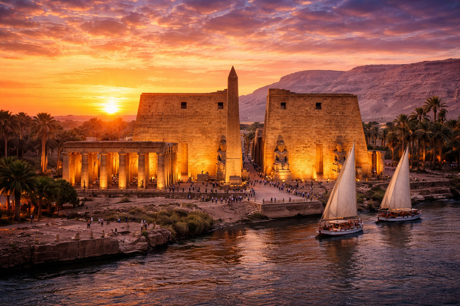 Nile cruise Egypt — Luxor Aswan 4 nights aboard Nile cruise ship