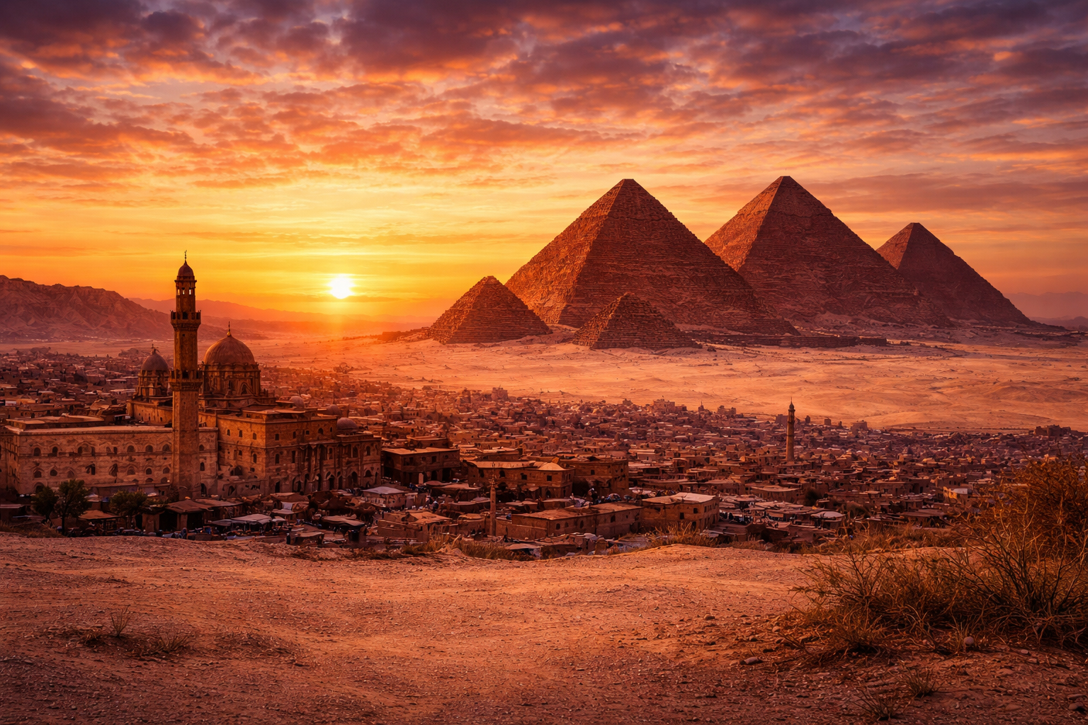 Cairo and Pyramids of Giza — Great Pyramid and Sphinx tour