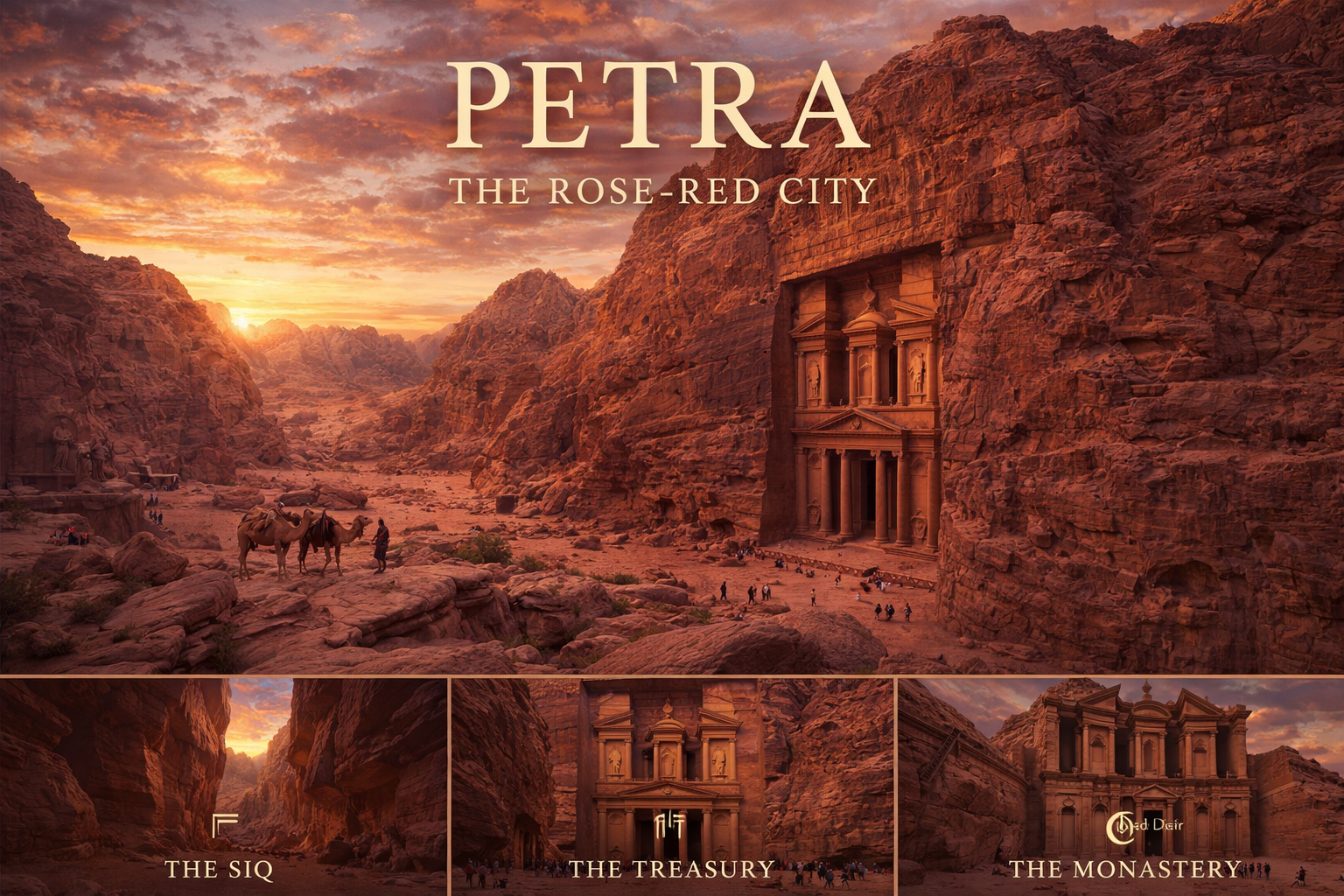 Petra Jordan — The Treasury of the Rose-Red City