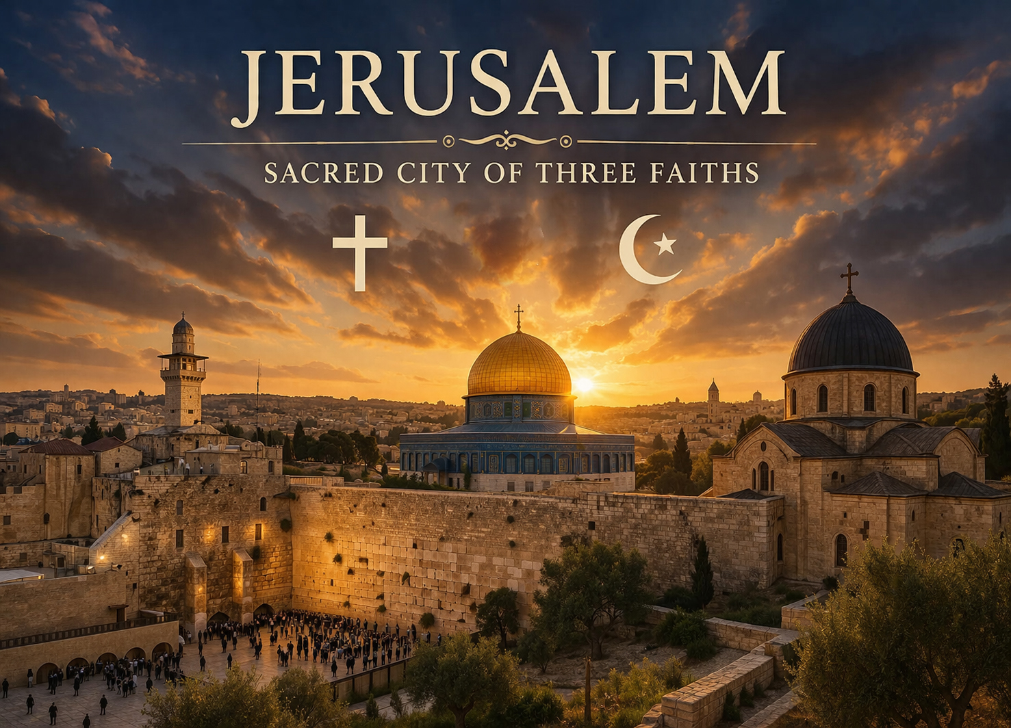 Jerusalem Holy Land — Church of the Holy Sepulchre and Old City